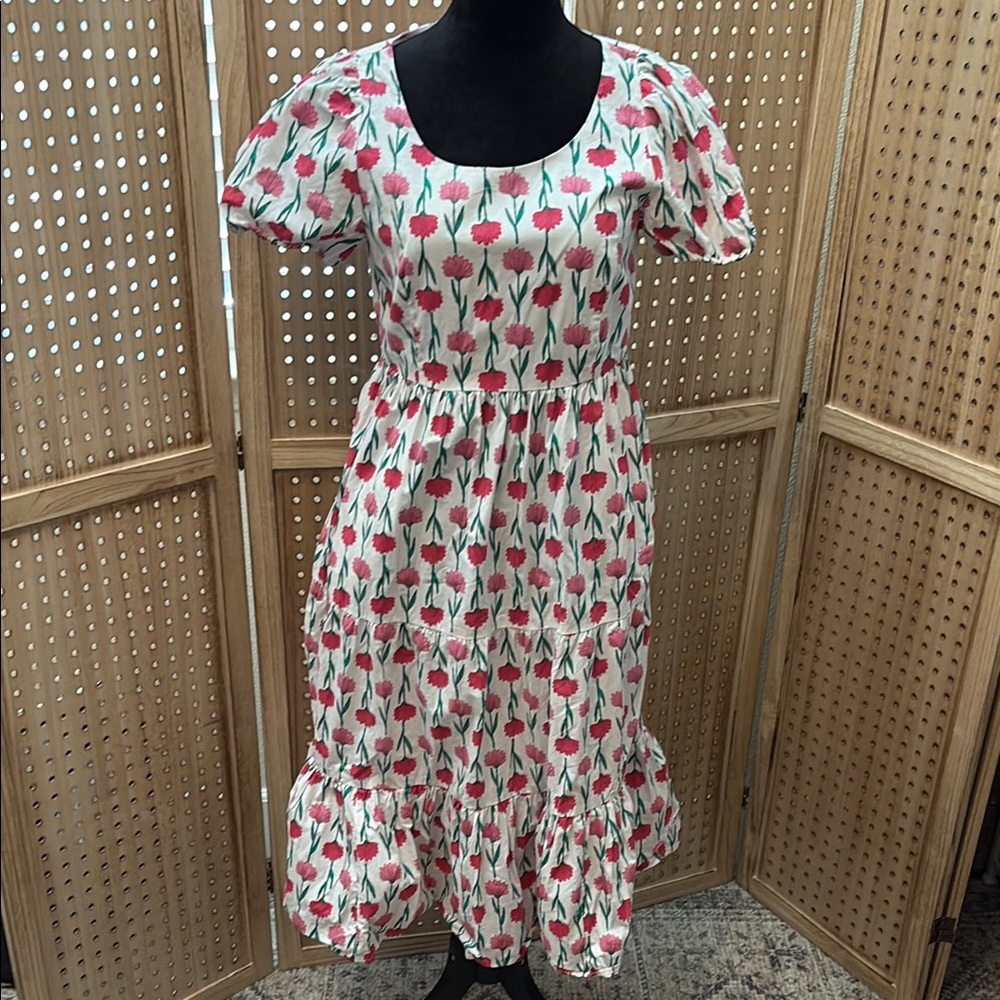 Floral‎ Puff Sleeve Dress
